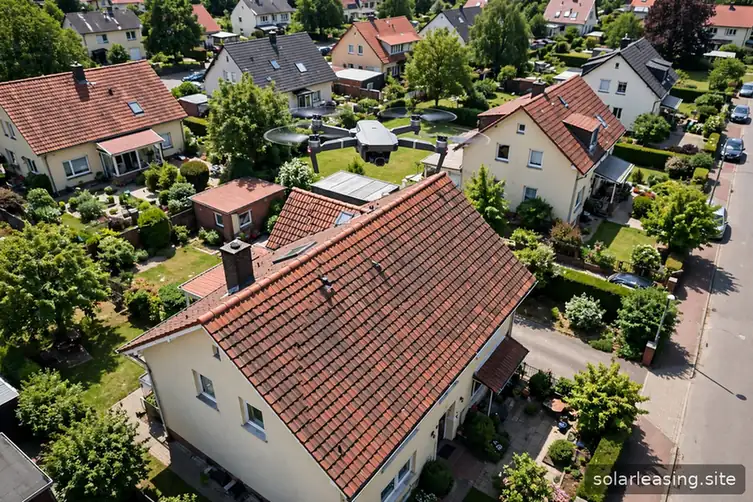 Vermessung einer Dachfläche für die Planung einer Solaranlage