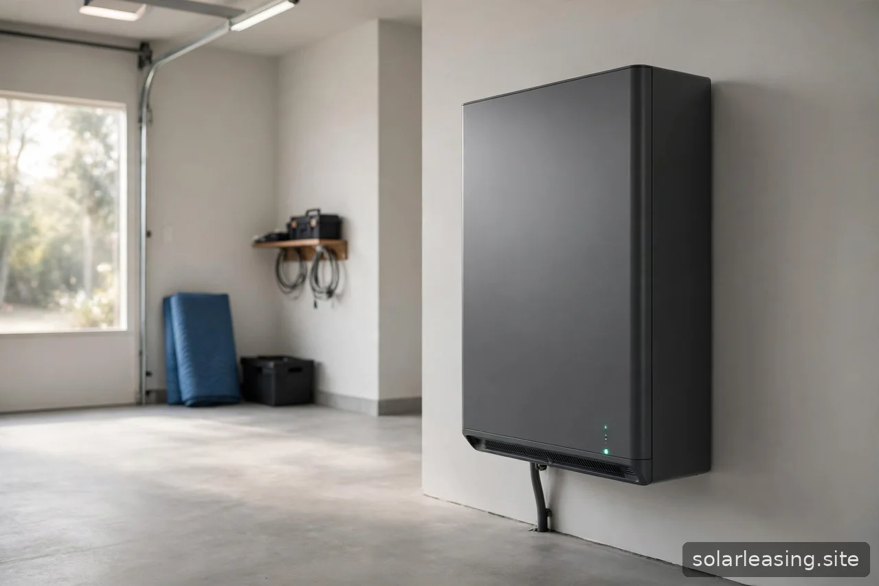 Stromspeicher neben einer Photovoltaikanlage im Haus