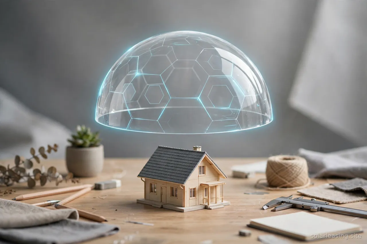 Smartphone mit Monitoring-App zeigt Ertragsdaten einer Solaranlage